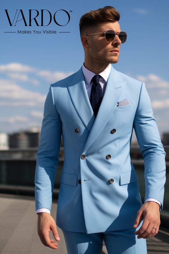 Modern double breasted suit sale