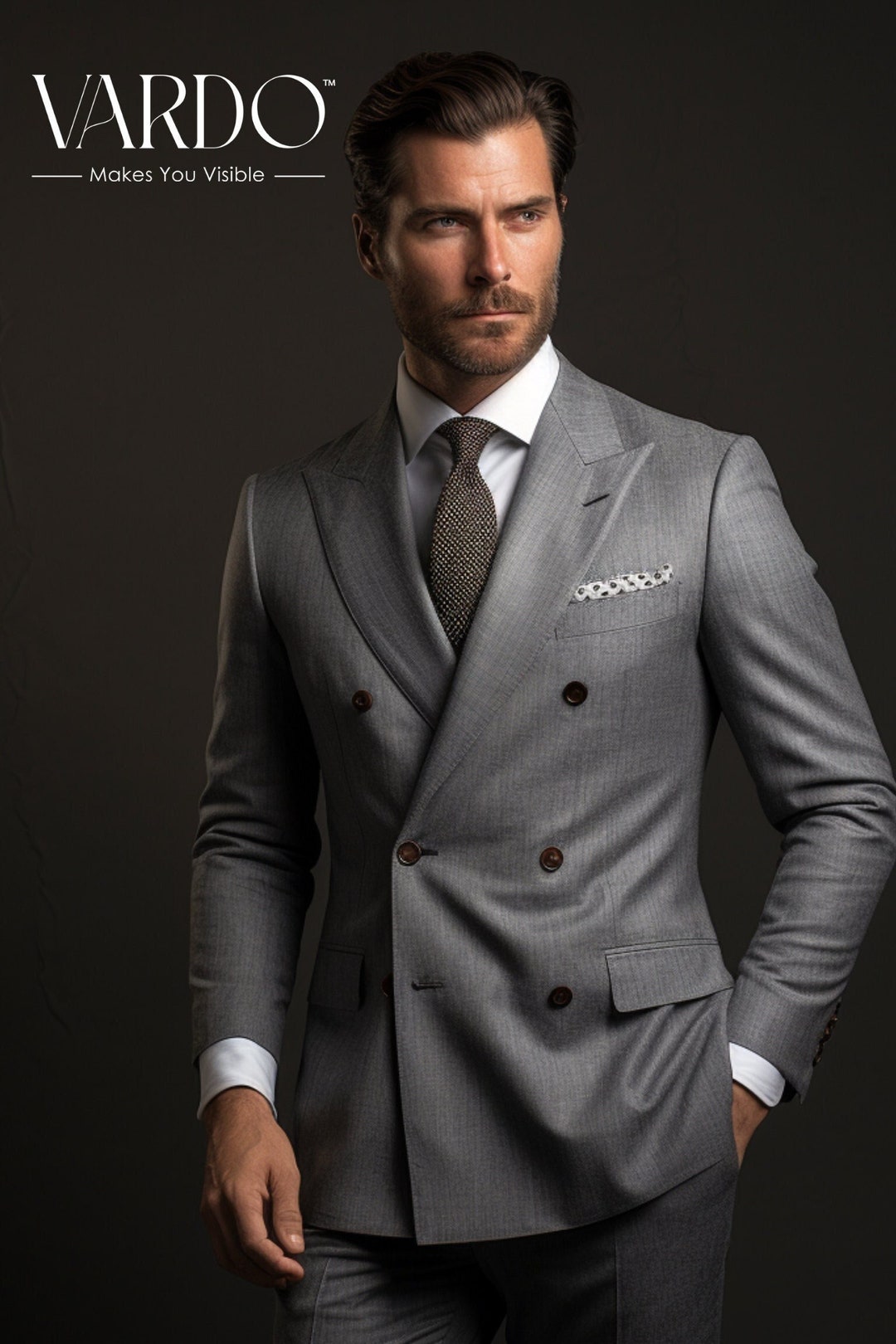 Modern double breasted suit hotsell