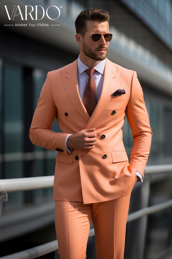 Burnt orange three-piece suit | Tailor Store®