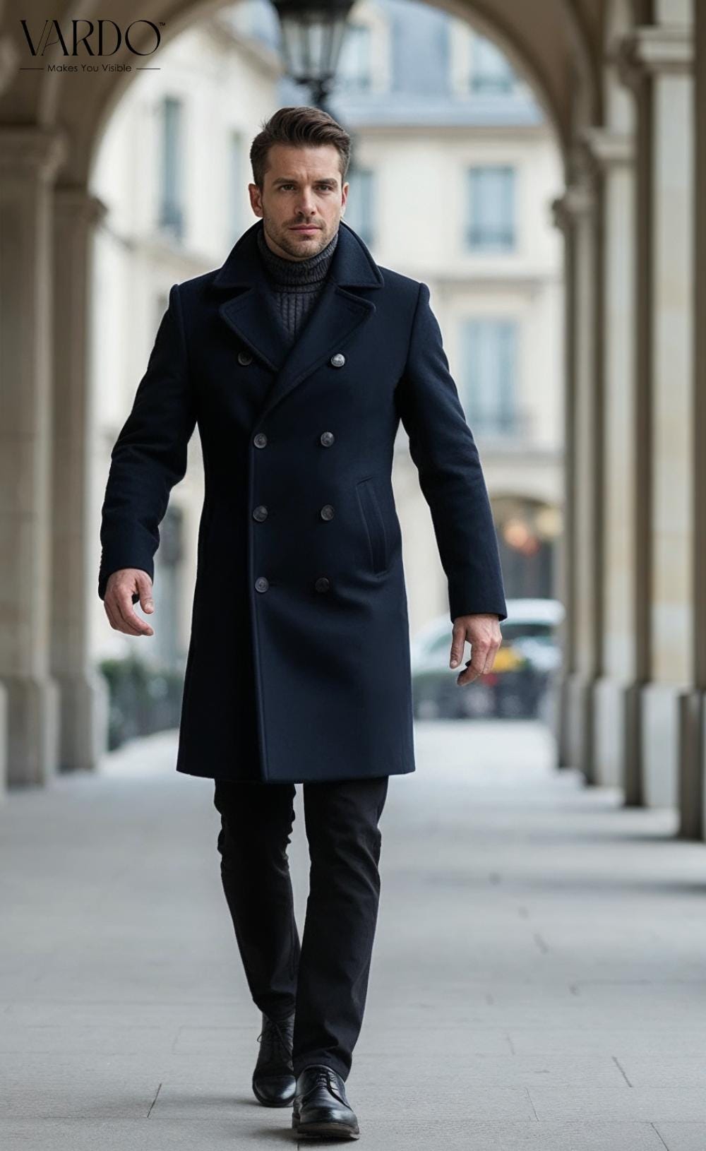 overcoat ネイビー ダブルブレスト オーバーコート Buy Joe Browns Double-Breasted Longline Military Coat from Next Japan ジャケット・アウター