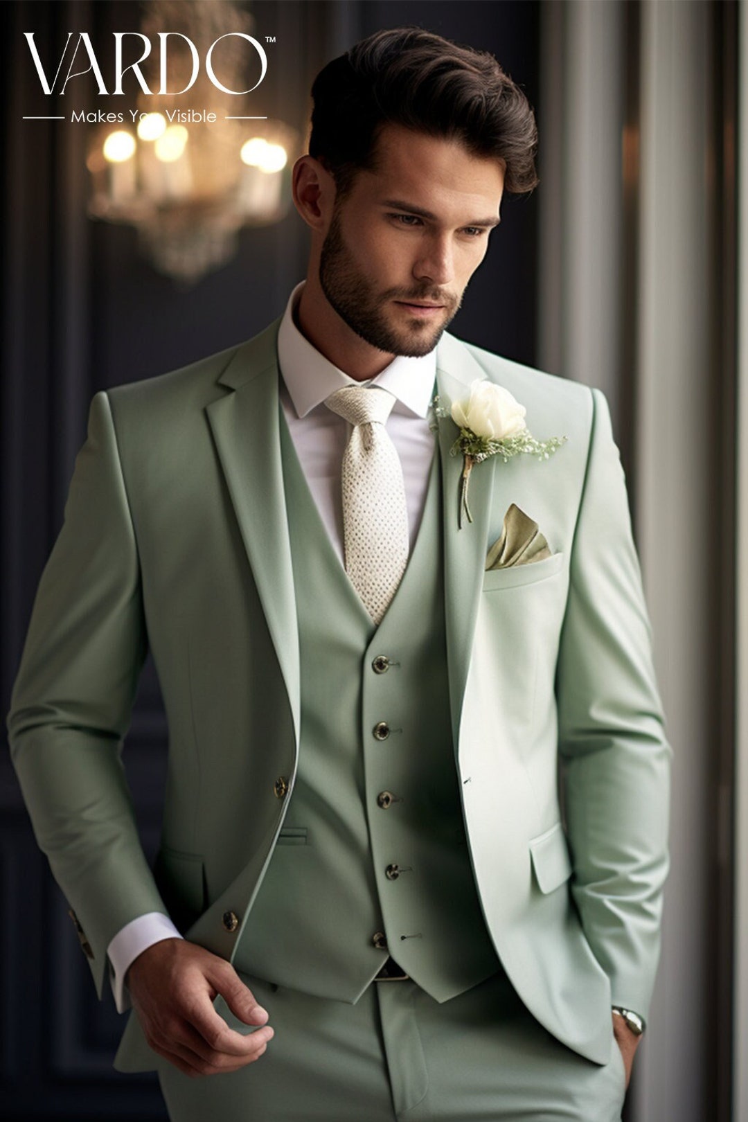 Elegant Sage Green Three Piece Suit For Men Stylish Formal Outfit Il 1080xN.5456171691 K37j
