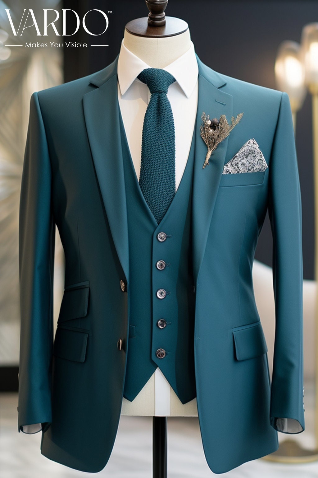 Aggregate 239+ peacock green suit