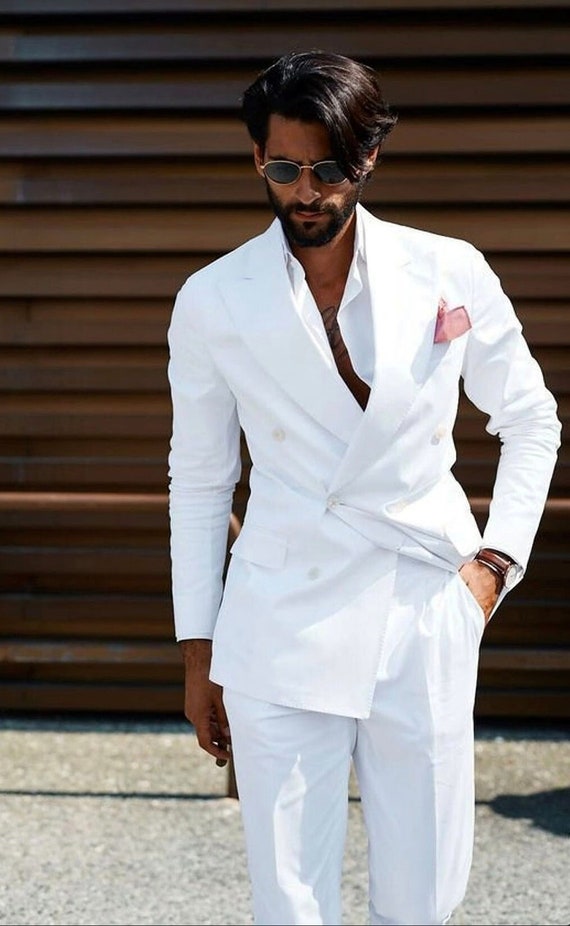 What to wear under a white suit : r/fashion