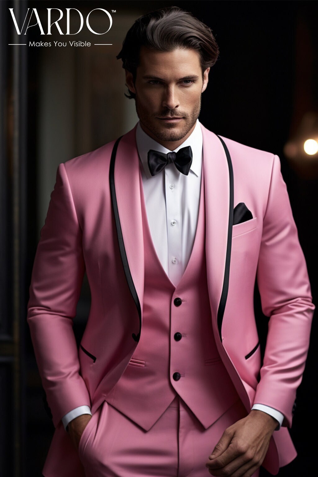 Dark pink tuxedo clearance