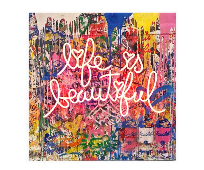 Graffiti Modern Pop Art Unique Paint Cool Painting Etsy UK