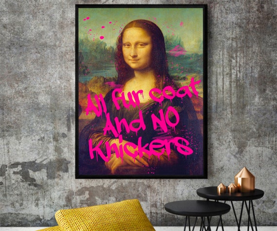 Naughty Mona Lisa Funny Mona Lisa Mona Lisa Graffiti Modern - Etsy UK Naughty Mona Lisa Funny Mona Lisa Mona Lisa Graffiti Modern - Etsy UK