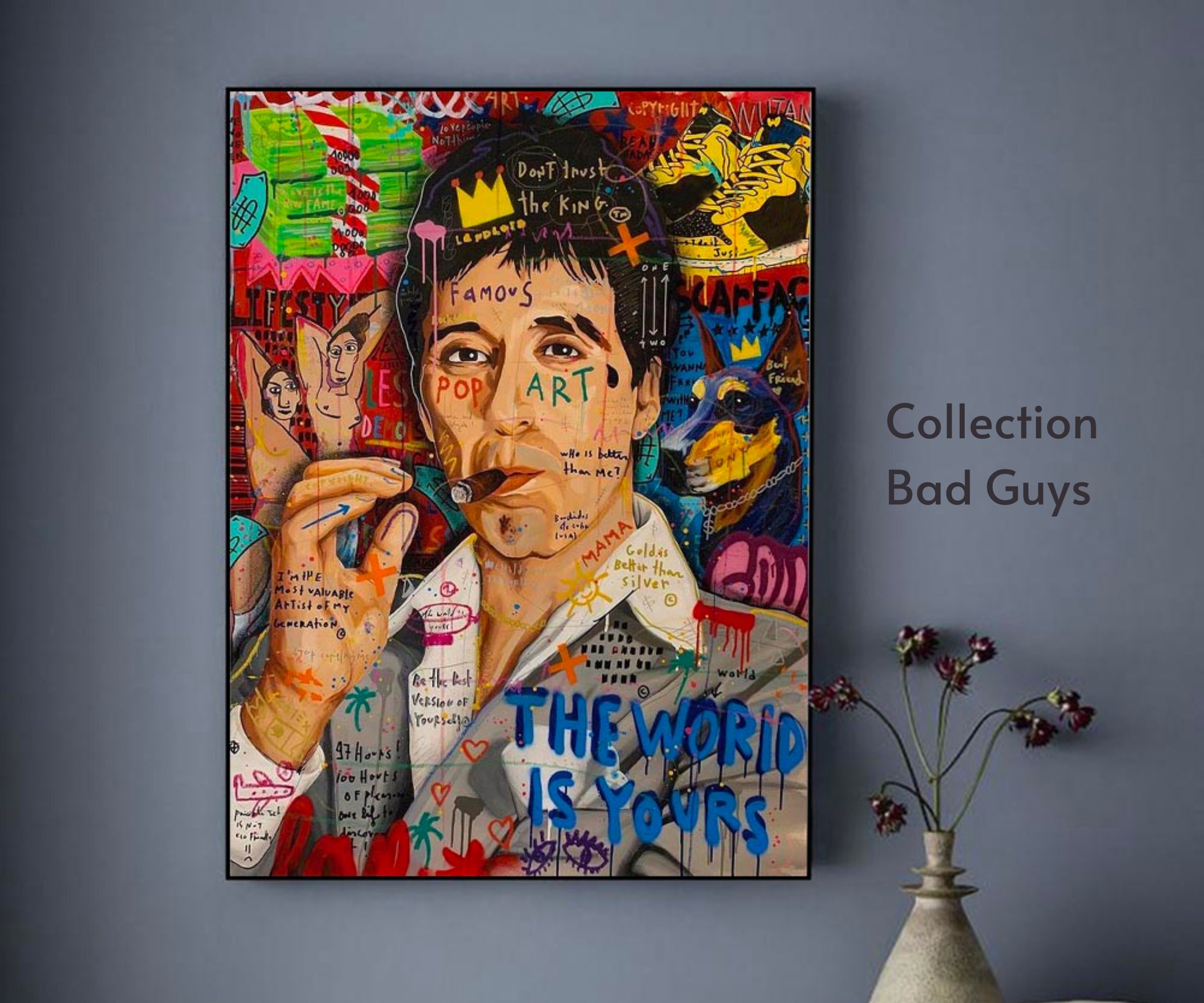 Graffiti Modern Pop Art Unique Paint Cool Painting Etsy Australia