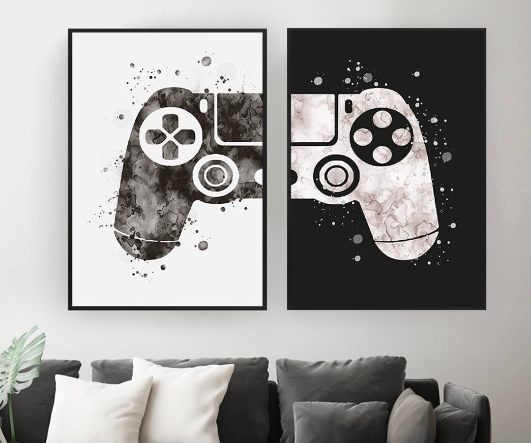 Gaming Graffiti Modern Pop Art Game Art Wall Cool Painting Etsy