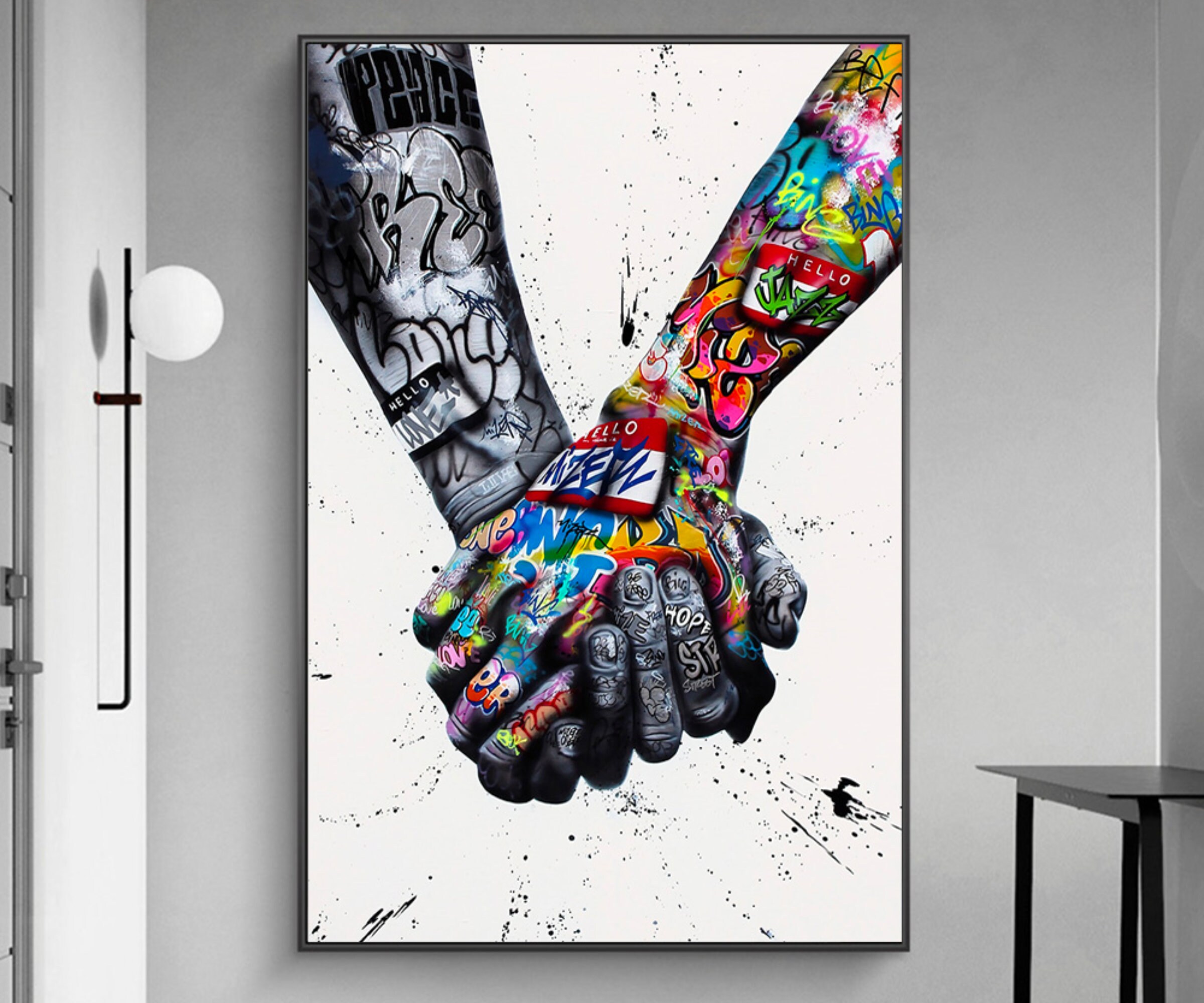 Graffiti, Modern Pop Art, Unique Paint , Cool Painting, Portrait, Customised Pet Gift, Colourful Pai
