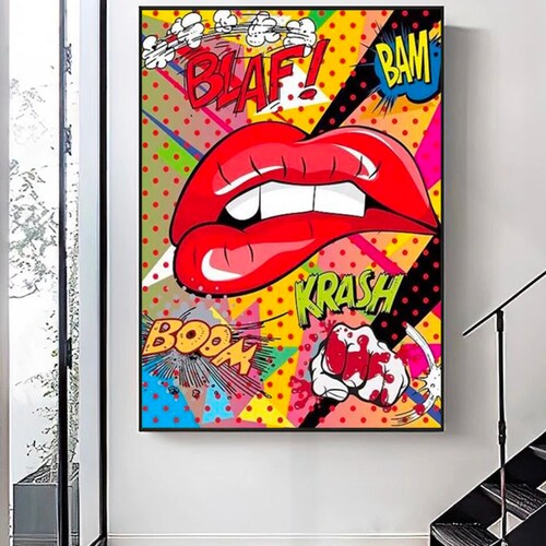 Graffiti Pop Art Modern Pop Art Unique Paint Cool Etsy