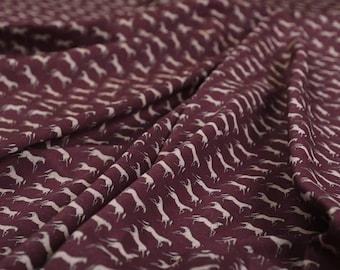 Fabric by the Yard Cotton Batiste Fabric Horses Cotton Print Italian Fashion Fabric Cotton By The Yard High Quality Fabric for Dresses
