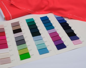 Italian Wool Crepe Fabric – Premium Lightweight Dress Wool | 100% Natural, 16 Colors, Drapes Beautifully