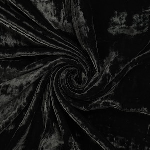Black Velvet Viscose Fabric For Clothes & Craft