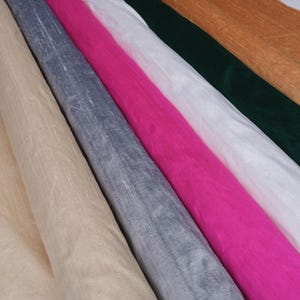 Dupioni Silk Fabric 100% Silk Designer Italian Fabric Mulberry Silk For Clothes & Craft 55” (140 cm) Width - Sold by the Meter Yard