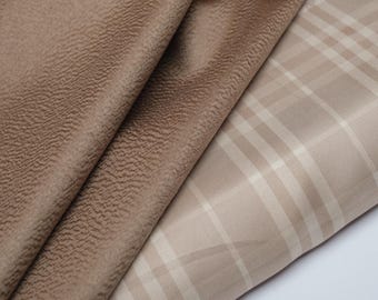 Exclusive Italian 100% Cashmere Double  Loro Piana Fabric – Camel Coat Material, Luxury Fabric for Coats & Jackets