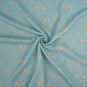 Italian Linen Fabric by the Yard Designer Fabric Exclusive Collection Versatile Chic Linen Perfect for Clothing & Crafts 57&quot; / 145 cm Wide
