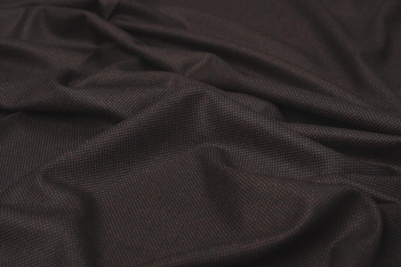Italian Merino Wool Suiting Fabric | Bird’s Eye Weave | Luxury Tailoring Material | Blazer Skirt Dress Trousers Sewing Fabric image 4