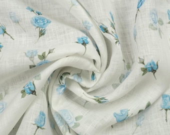 Italian Linen Fabric by the Yard Designer Fabric Exclusive Collection Versatile Chic Linen Perfect for Clothing & Crafts 57" (145 cm) Wide