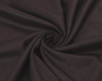 Italian Wool Flannel Fabric – Burgundy Suiting Material for Jackets, Skirts, Dresses & Tailored Garments