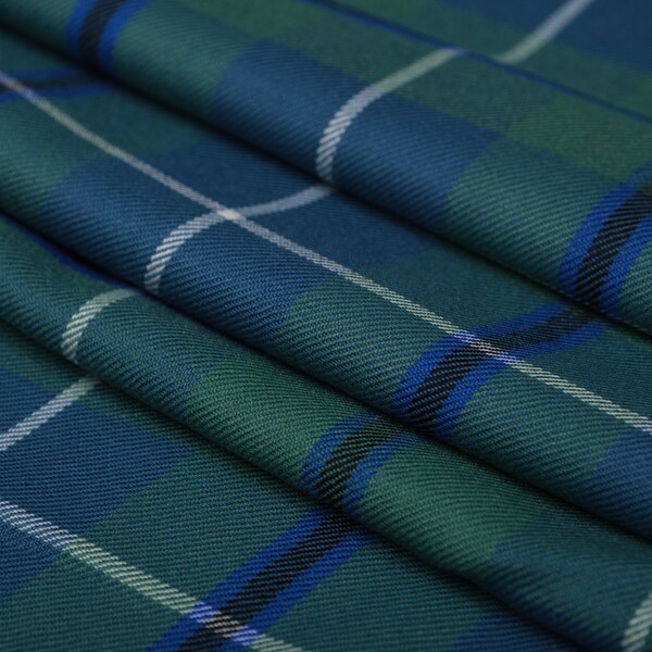 Elegant Bottle Green Wool Suiting Fabric (Precut 4.2 Meter)