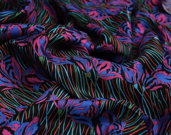 Włoska tkanina jedwabna, designerska, 100% jedwab morwowy, wysokiej jakości jedwabny twill na ubrania i do rękodzieła, sprzedawana na metry (1,1 jarda)