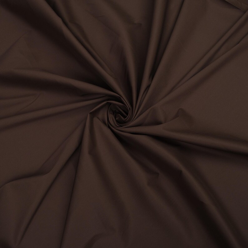 Italian Stretch Cotton Poplin Fabric – 57" Wide, 140 GSM – Sold by the Meter Brown