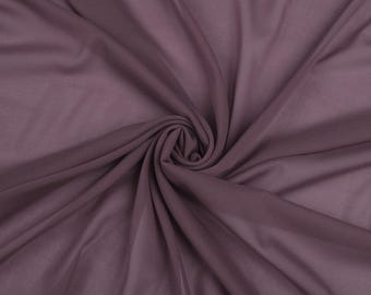 Luxury Silk Chiffon – Dusty Lavender | Italian Silk Fabric