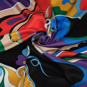 Luxury Silk Fabric for Versatile Creations - Italian Designer Fabric Silk Twill - Premium Italian Collection Fabric Width 55&quot; (140 cm)