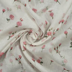 Italian Linen Fabric by the Yard Designer Fabric Exclusive Collection Versatile Chic Linen Perfect for Clothing & Crafts 57&quot; (145 cm) Wide