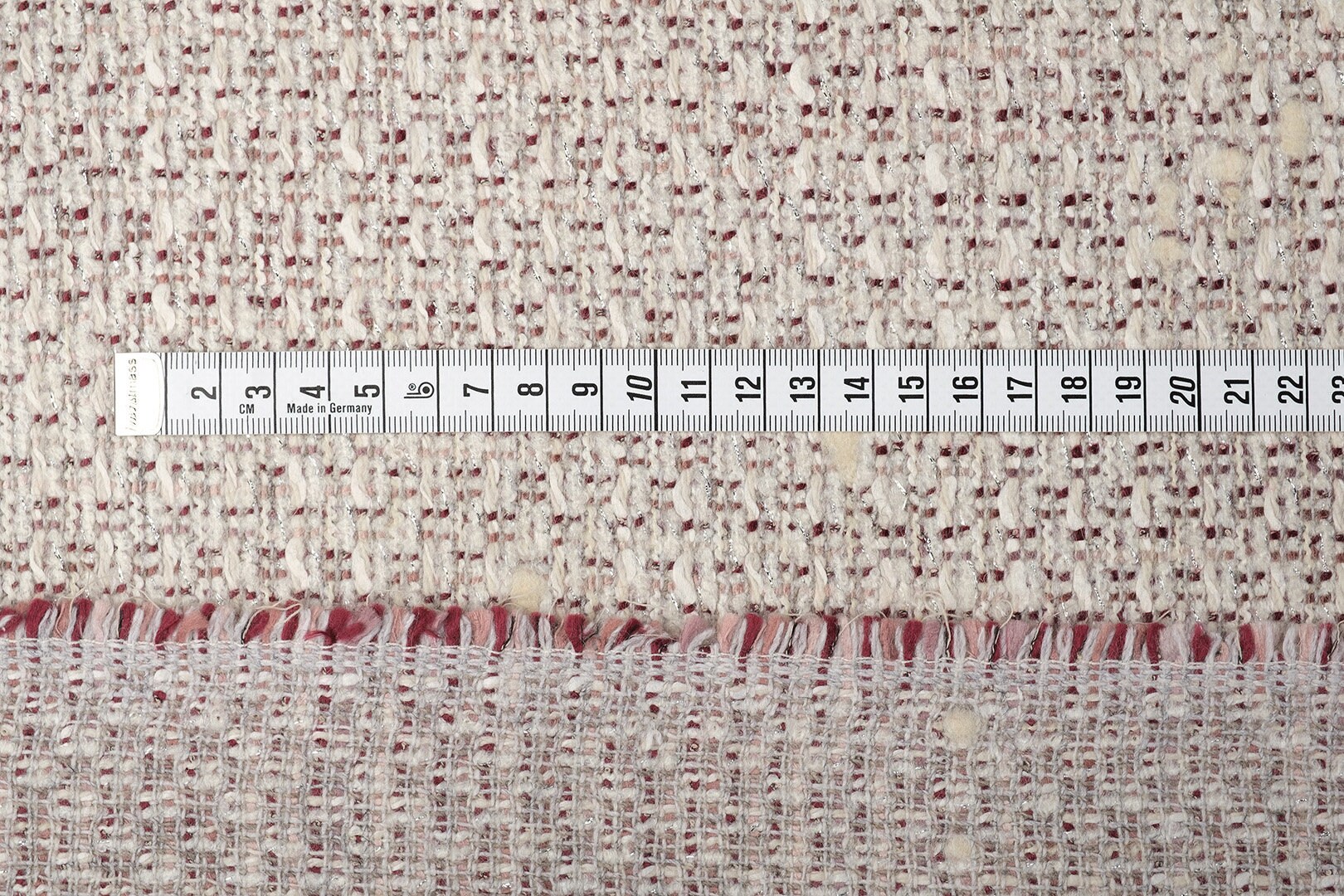 Italian TWEED by the Yard / FABRIC Wool Tweed 620 Gr White Etsy