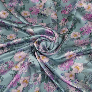 Italian Silk Satin Fabric 100% Designer Fabric Mulberry Silk Premium Quality Silk For Clothes & Craft 55&quot; Wide