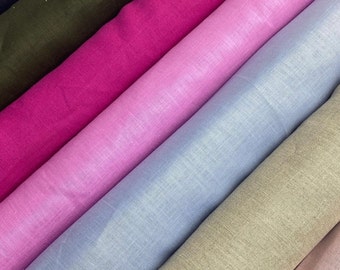 LINEN Fabric Italian Designer Fabric Versatile Chic Materiar Perfect for Clothing Crafts & More