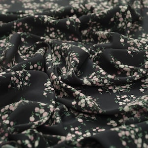 Italian SILK Fabric By the Yard / Meter Designer Fabric Silk Satin Stretch Premium Quality Silk Satin for Clothes & Craft 55&quot; / 140 cm Wide