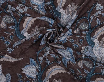 Tessuto di seta italiano tagliato su misura / Tessuto di design al metro Raso di seta elasticizzato 140 cm (55"") di larghezza Raso di seta di qualità superiore per abbigliamento e artigianato