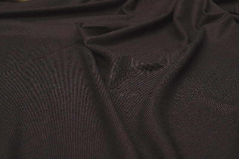 Italian Merino Wool Suiting Fabric | Bird’s Eye Weave | Luxury Tailoring Material | Blazer Skirt Dress Trousers Sewing Fabric image 5
