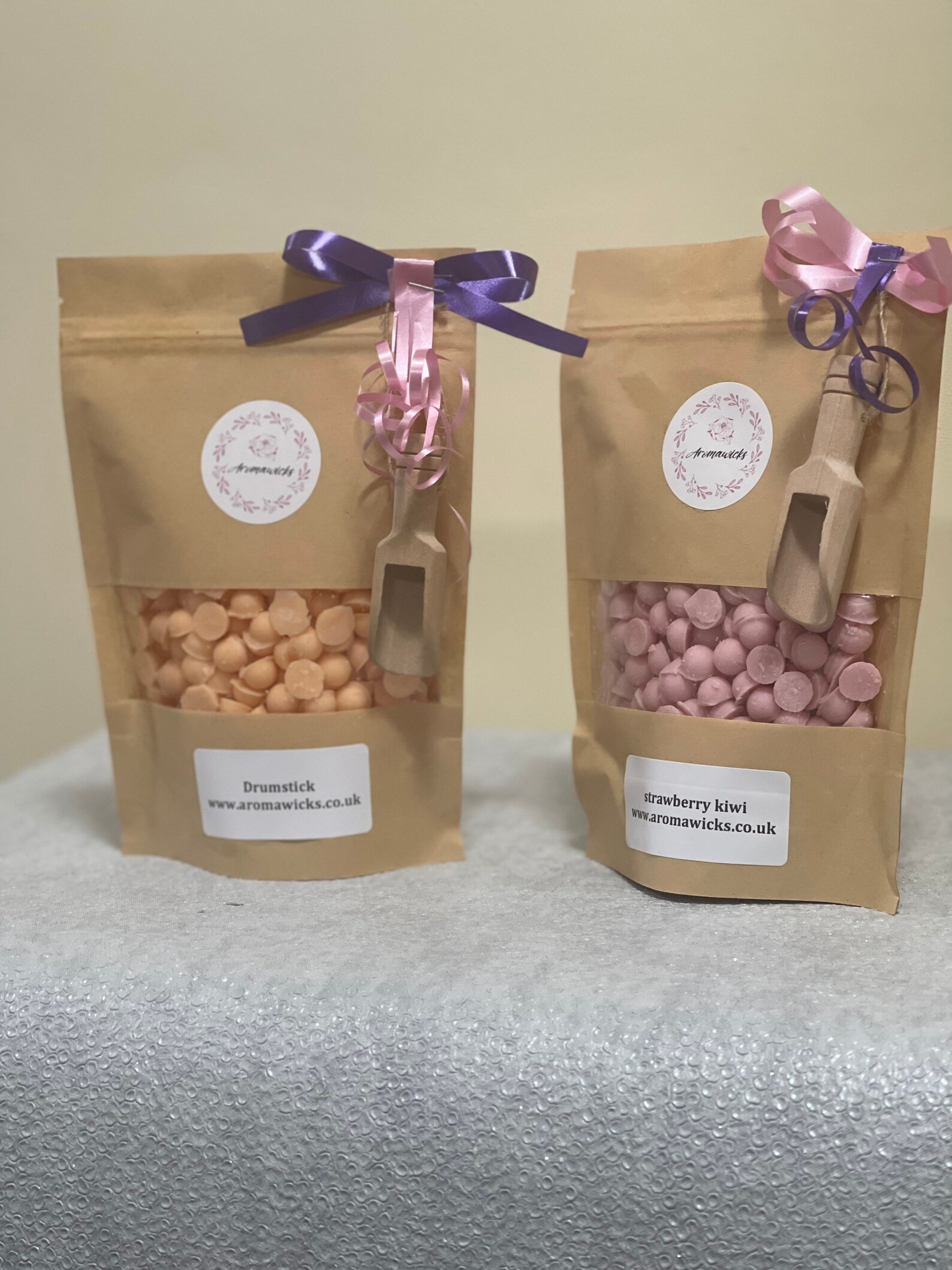 Large Wax Pouches with scoops 180g Etsy