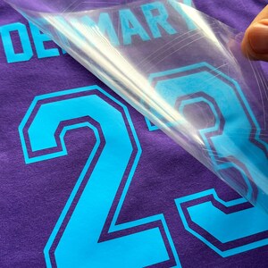 Motocross Jersey Name and Number Iron On Transfer | MX Dirt Bike Personalised Vinyl HTV | UK