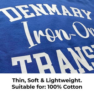 Custom Text Iron-On Transfer, Single or Multi Line Wording, DIY T Shirt HTV Vinyl image 8