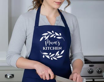 Baking Apron for Mom, Grandma, Nanny (Custom Name, One Size)