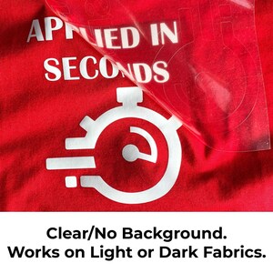 Custom Text Iron-On Transfer, Single or Multi Line Wording, DIY T Shirt HTV Vinyl image 7