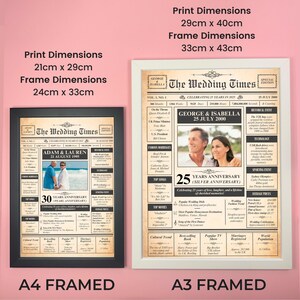 Ruby Wedding Anniversary Poster: Personalised Year and Names image 9