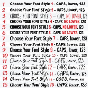 Custom Text Iron-On Transfer, Single or Multi Line Wording, DIY T Shirt HTV Vinyl image 4