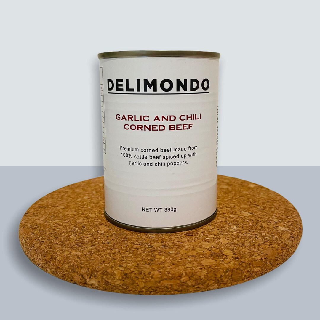Authentic Delimondo Garlic and Chili Corned Beef 380g Corned Beef