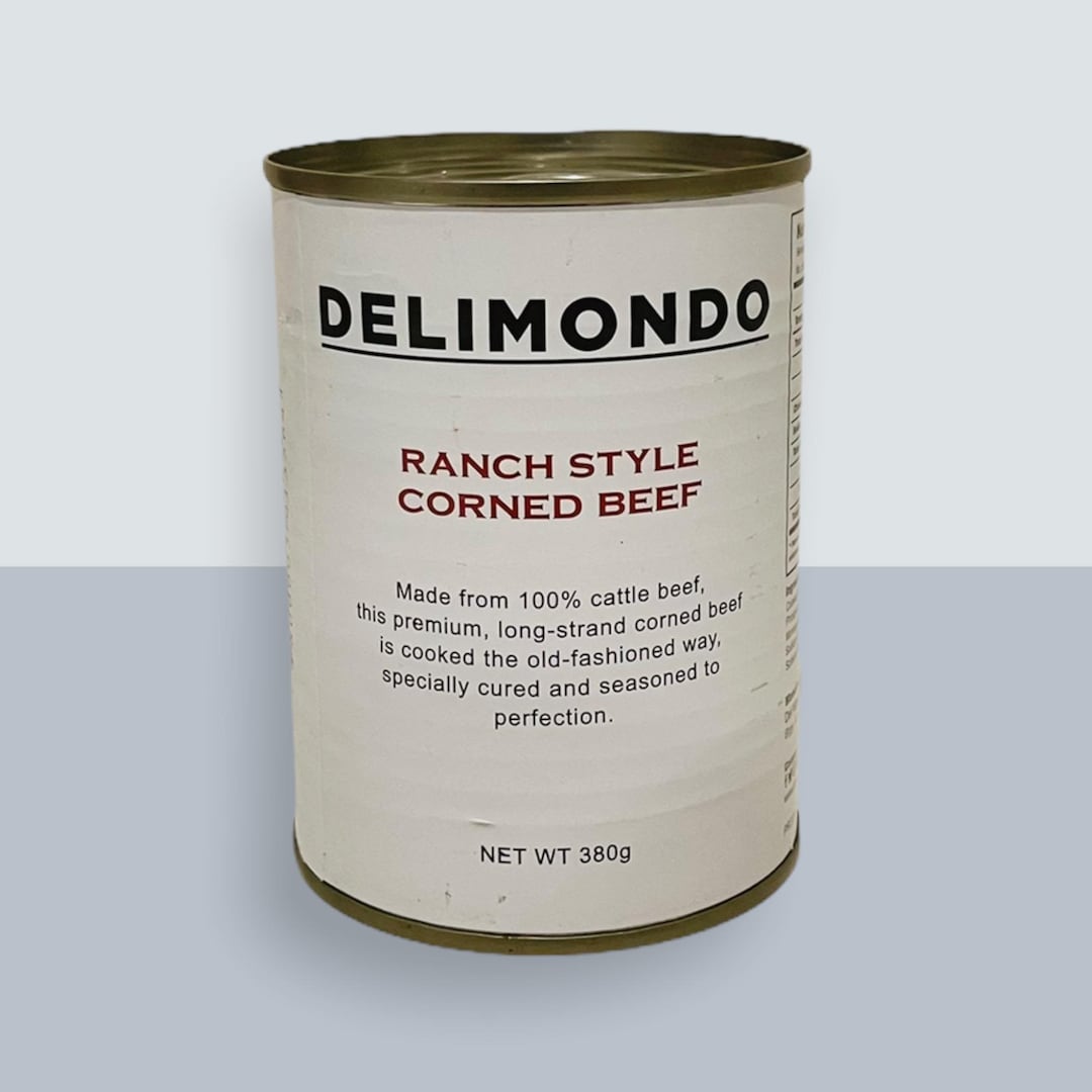 Authentic Delimondo RANCH original Flavor Corned Beef 380g Corned Beef Canned Meat Made in