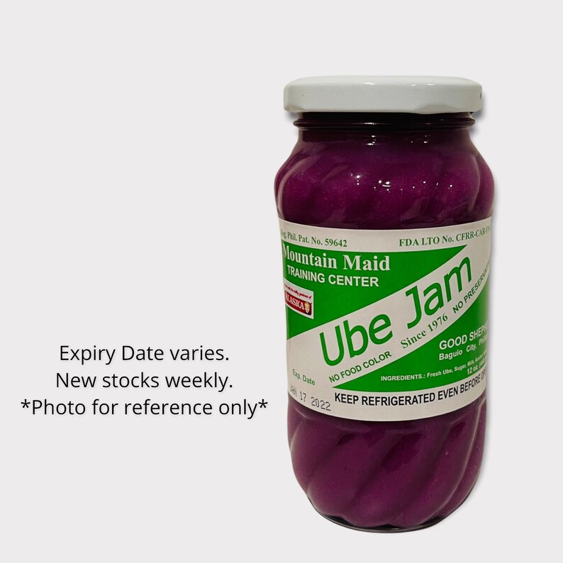 Ube Jam Good Shepherd Baguio Filipino Food Made in Etsy