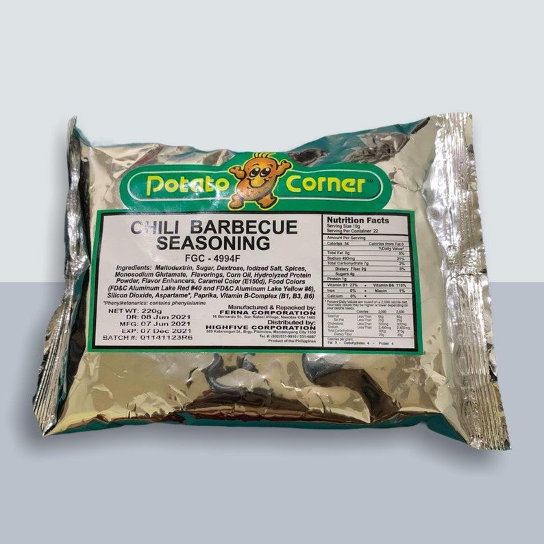 Potato Corner Seasoning Powder Cheese Sour Cream BBQ Etsy UK