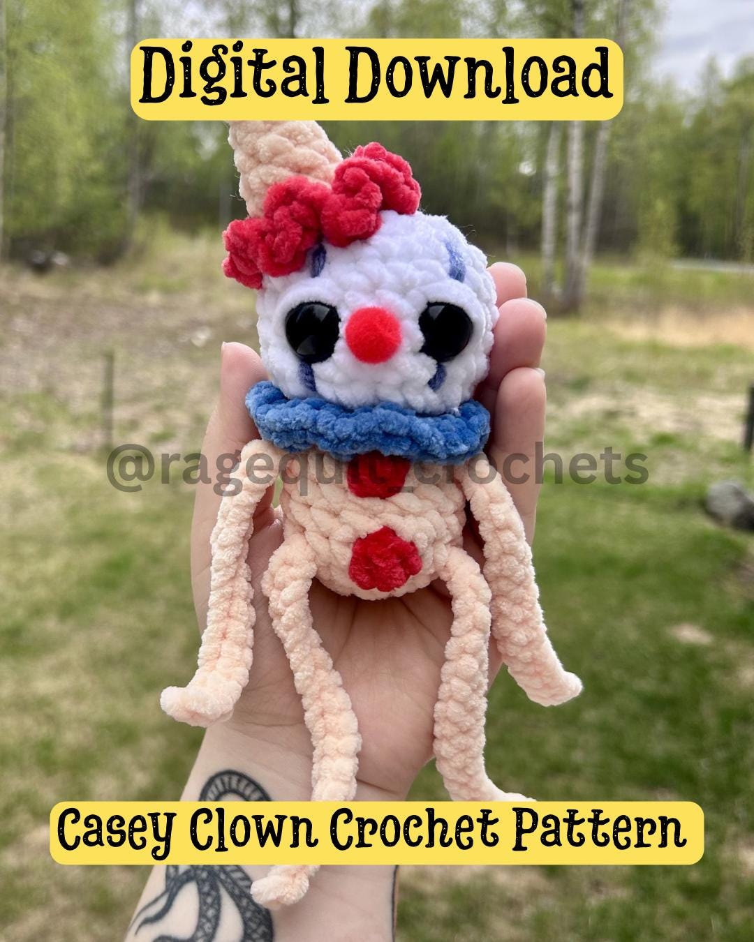 Casey Clown Crochet Pattern