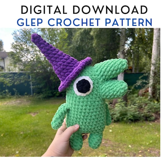 DIGITAL DOWNLOAD Glep Crochet Pattern smiling friends