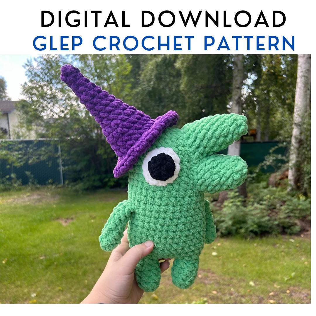 DIGITAL DOWNLOAD Glep Crochet Pattern smiling friends