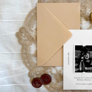 Gilded Memories Save the Date - 結婚式のためのパーソナライズされた写真デザイン